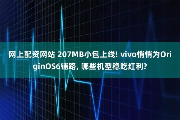 网上配资网站 207MB小包上线! vivo悄悄为OriginOS6铺路, 哪些机型稳吃红利?