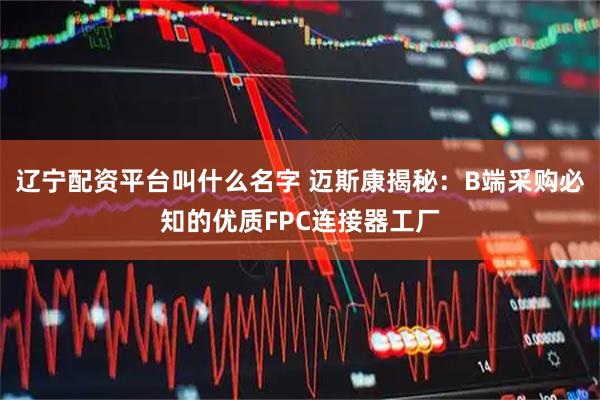 辽宁配资平台叫什么名字 迈斯康揭秘：B端采购必知的优质FPC连接器工厂